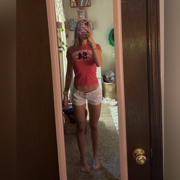 Abercrombie & Fitch Pants - Abercrombie & Fitch White Shorts